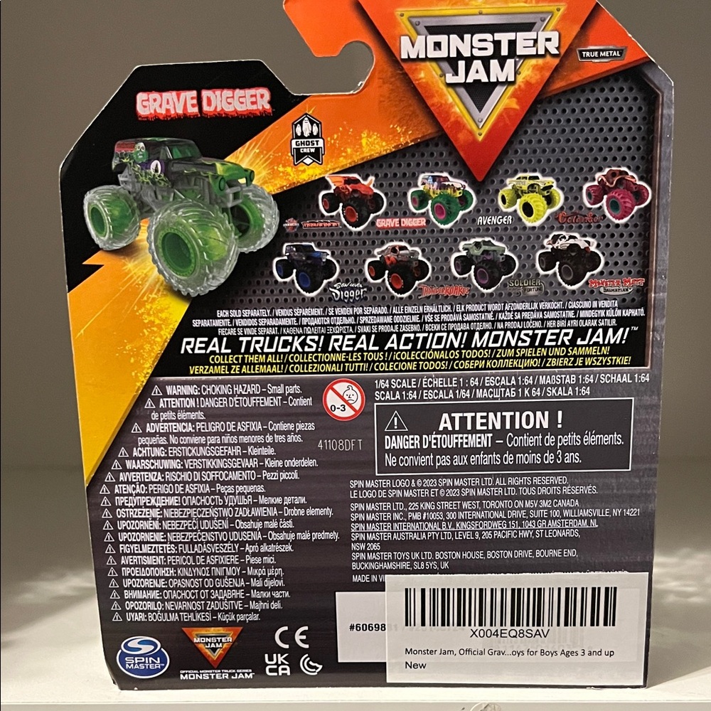 Monster Jam - Grave Digger Ghost Crew 2024 CHASE Series 35 / 1:64 Scale HTF - Picture 2 of 2
